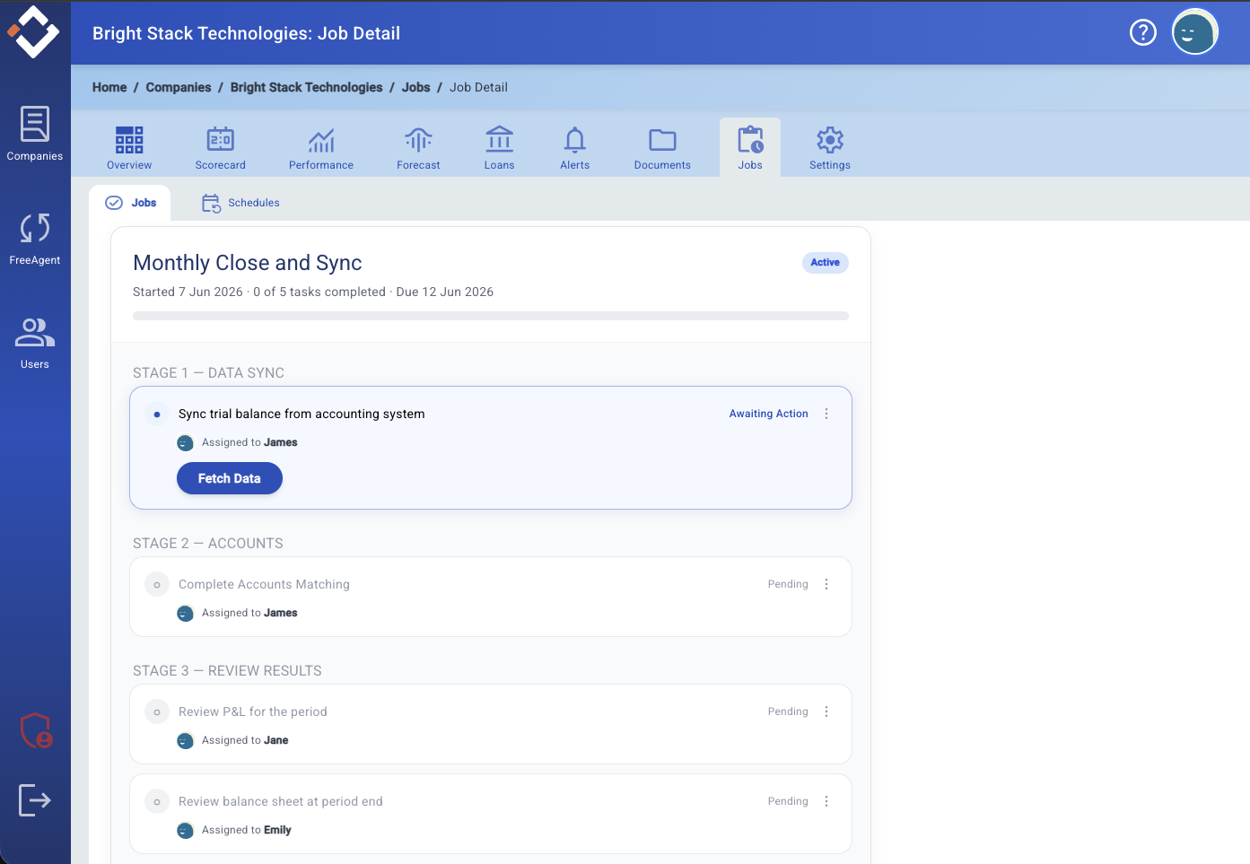 Consistent tables produced within a controlled reporting workflow